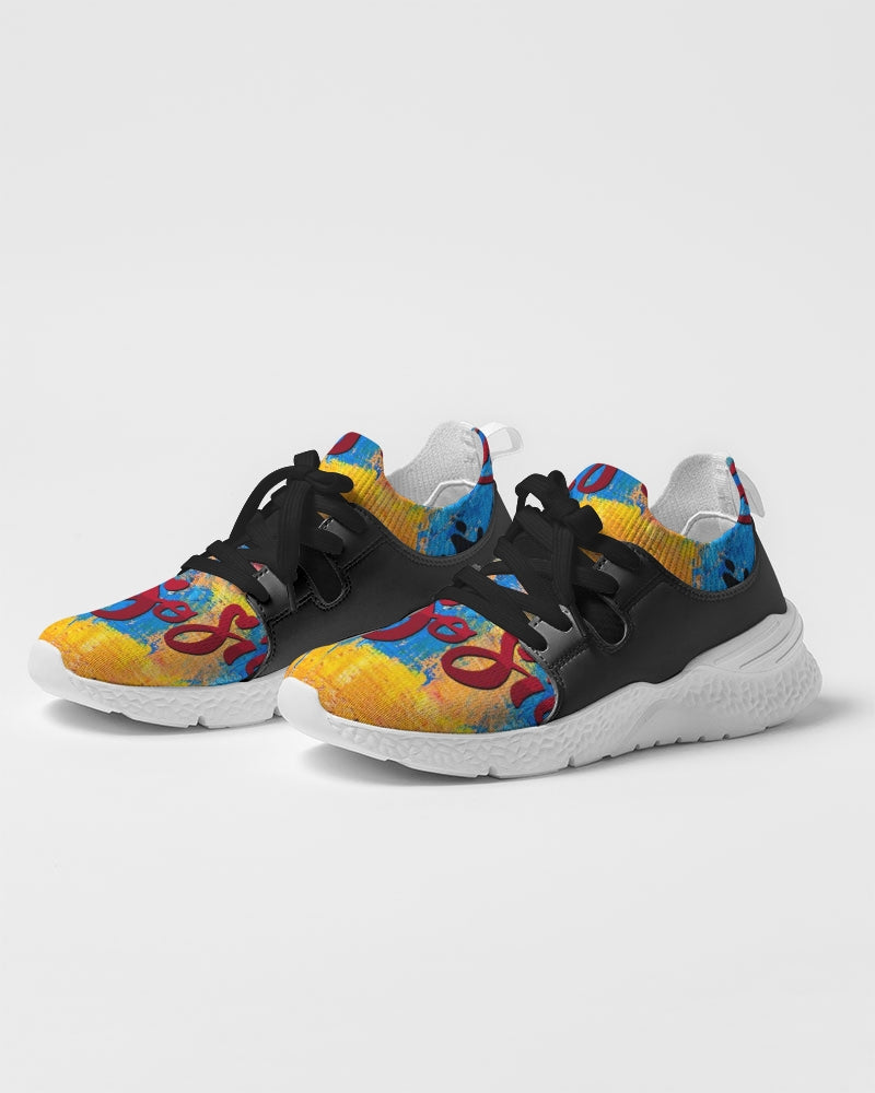 Two-Tone Sneakers (Multi-Color Graffiti)