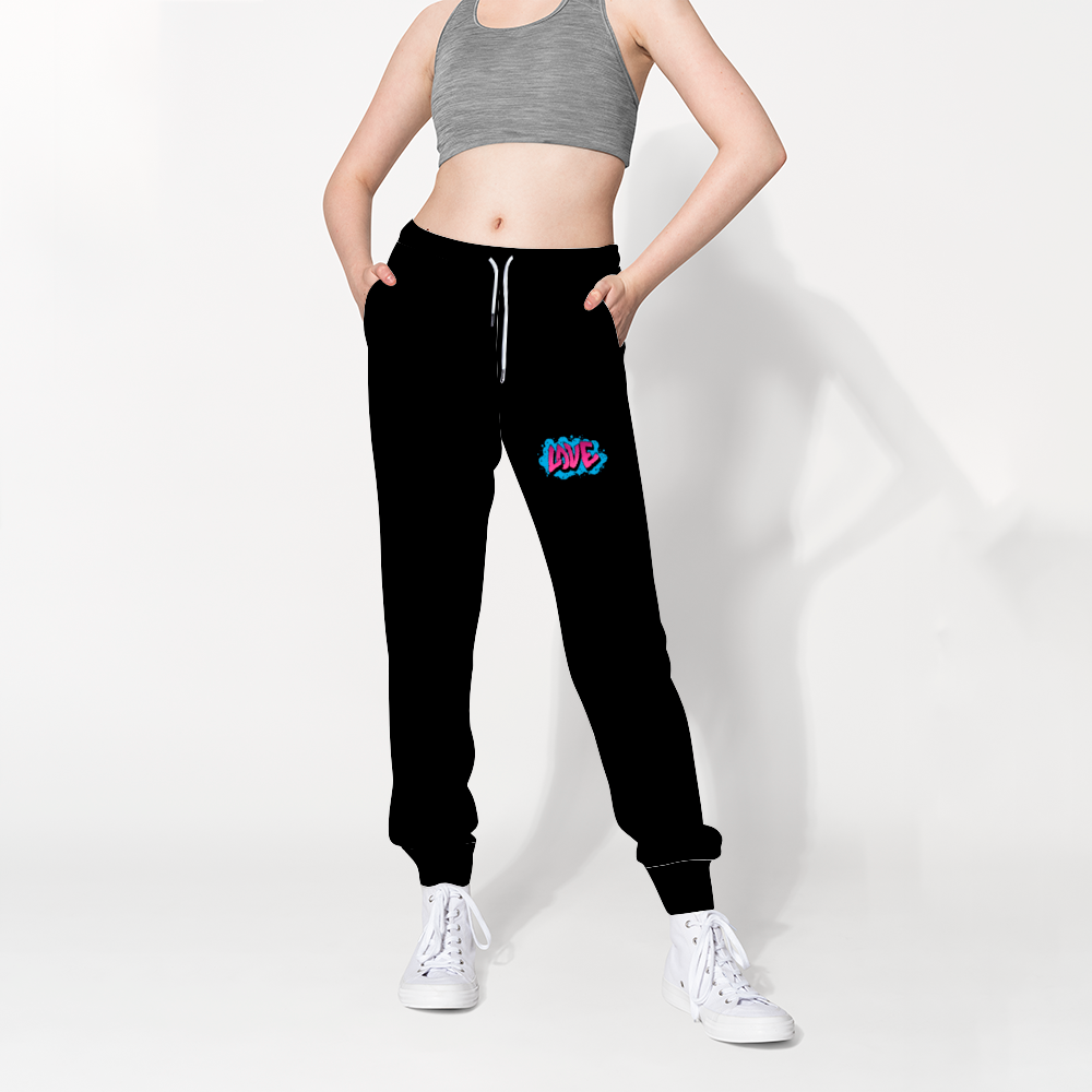 "LOVE In Color" Sweatpants (Black)