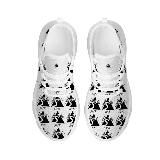 Casual Fashion Sneakers (White) with White or Black Solez