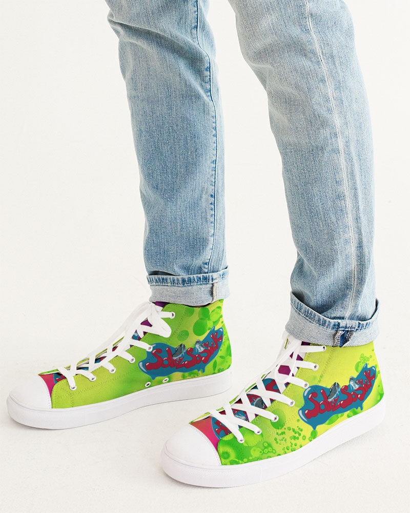 Slime Solez Men's Hightop Canvas Shoe