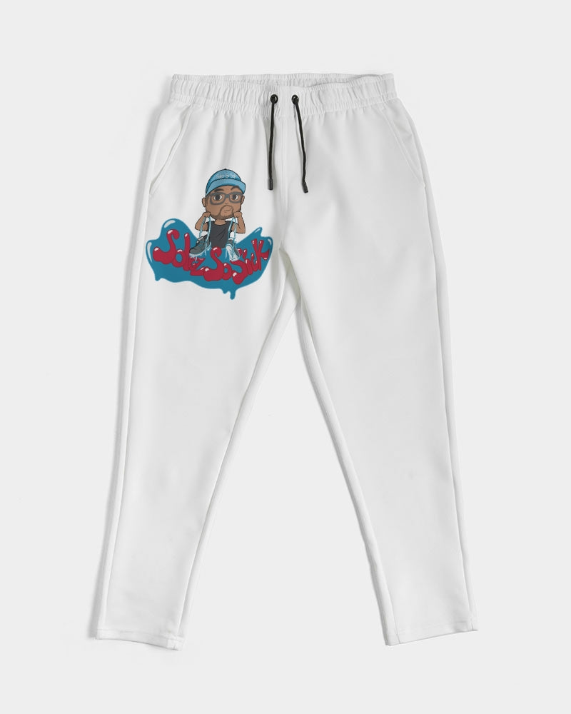 Men's Sweatpants with Cartoon Logo (White)