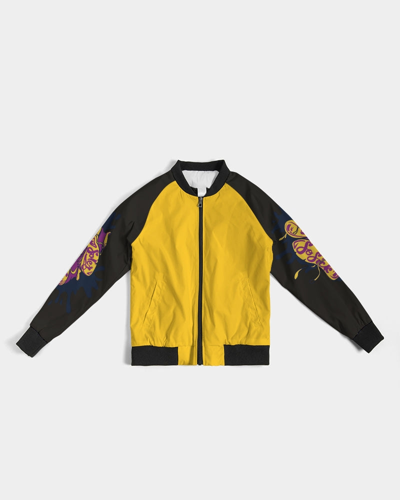 Women's Bomber Jacket (Yellow and Black)