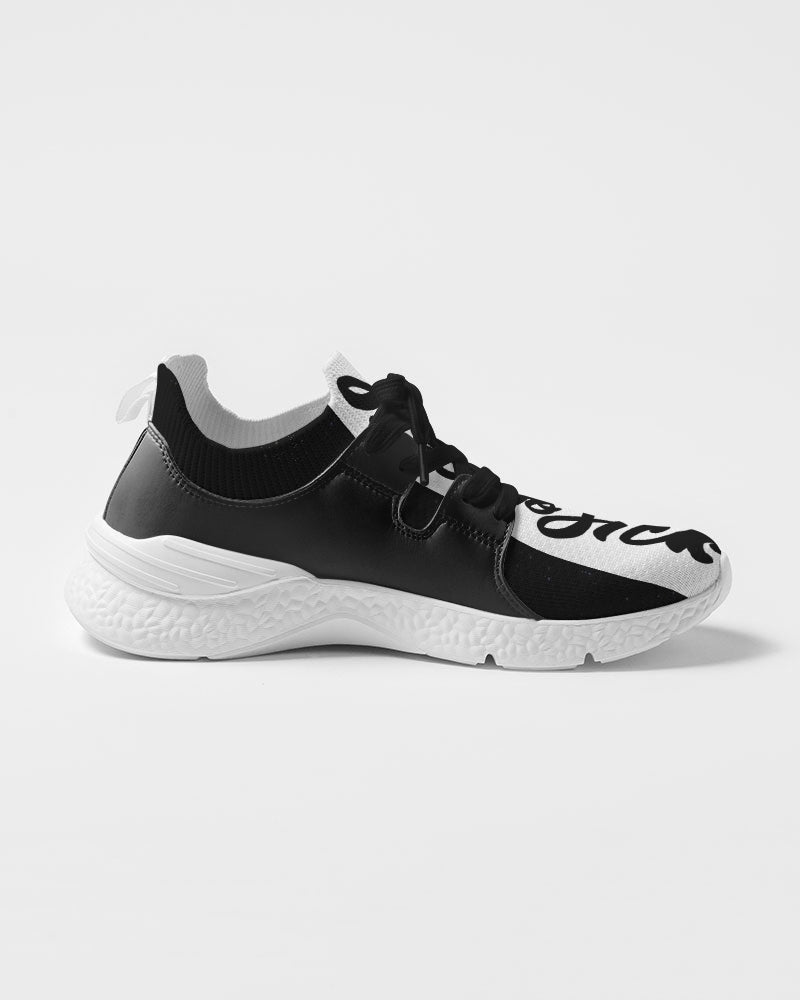 Men's Two-Tone Sneakers (Black with White)