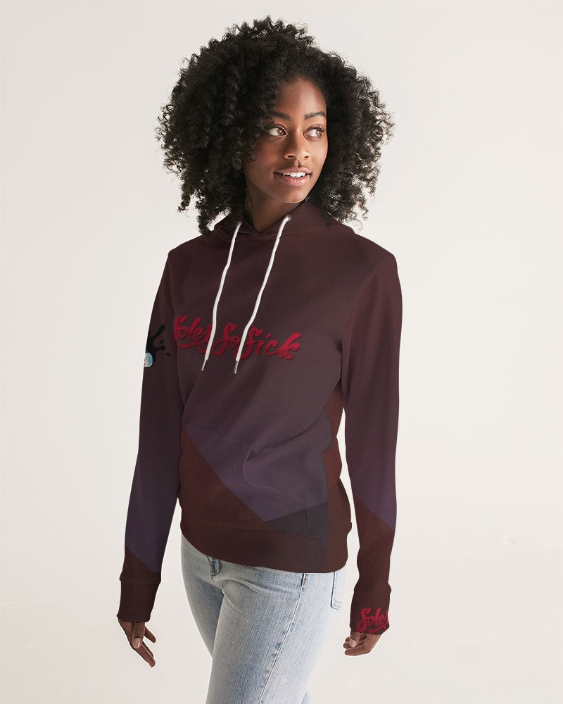 Women's Hoodie "Burgundy Design"