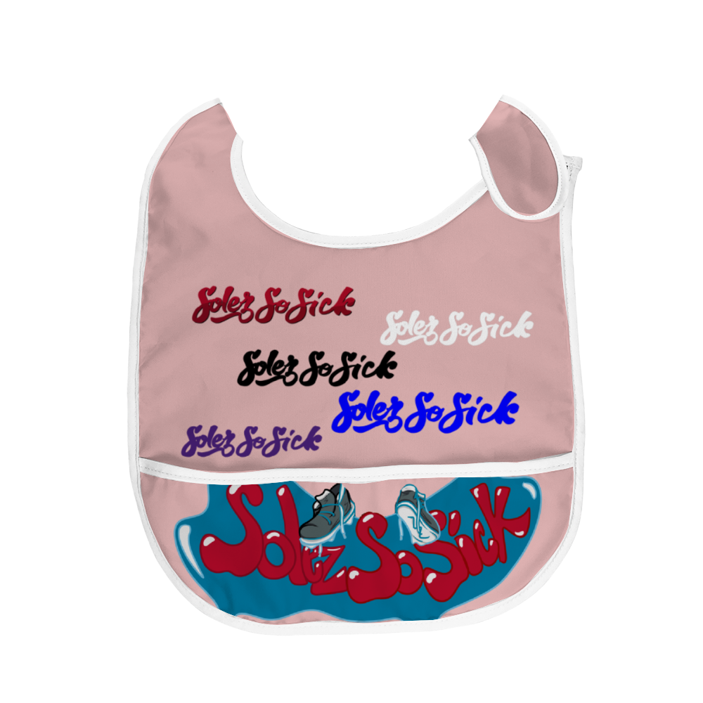 Baby Waterproof Bib (Pink)