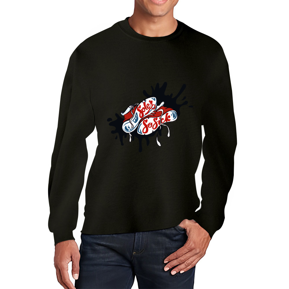 Sneaker Logo Sweatshirts Long Sleeve