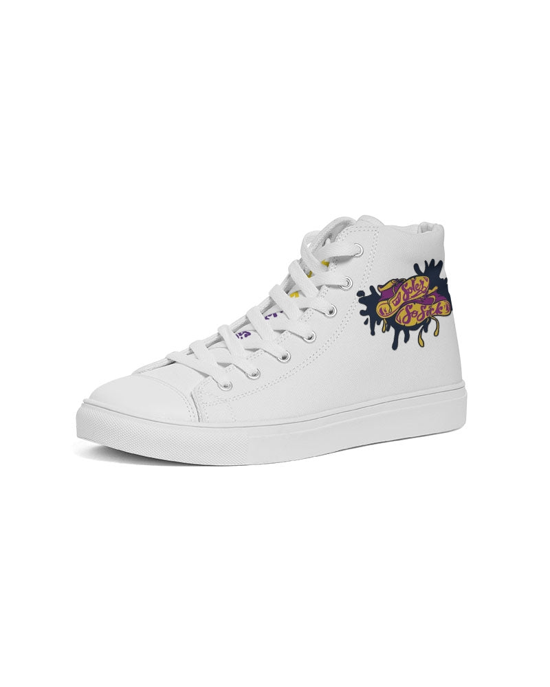 Men's High Top Canvas Shoe (White)