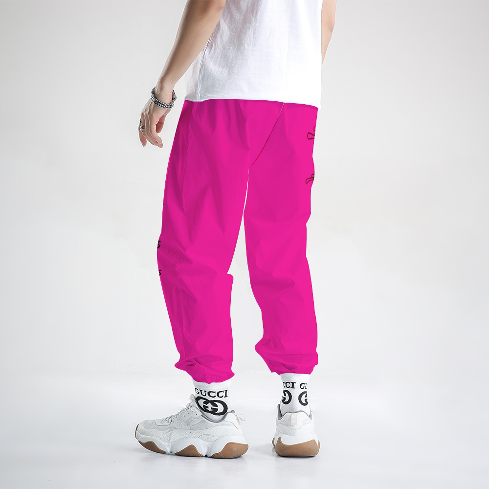 Windbreaker Pants "Heartless" (Dark Pink)