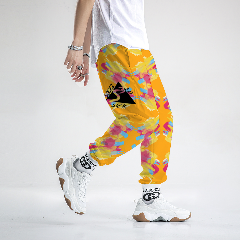 Windbreaker Pants Crazy Splatter (Gold)