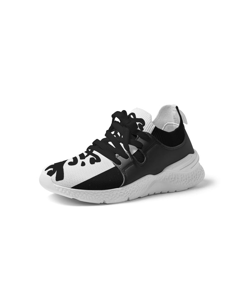 Men's Two-Tone Sneakers (Black with White)