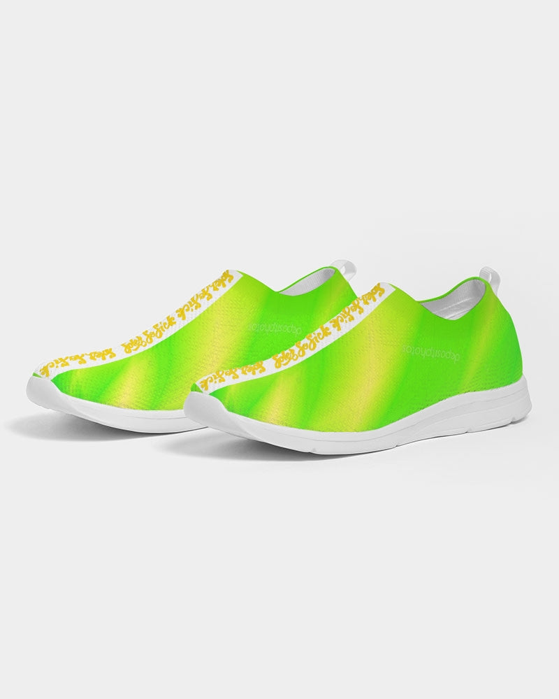 Women's Slip-On Flyknit Shoe (Lime Green)