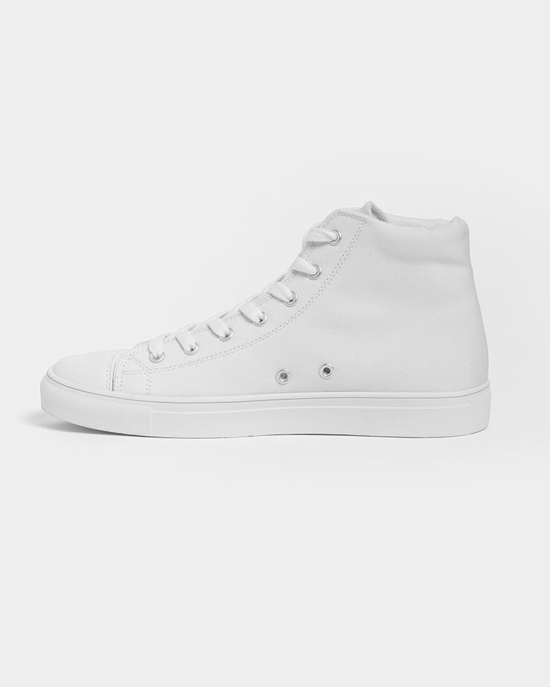 Men's High Top Canvas Shoe (White)