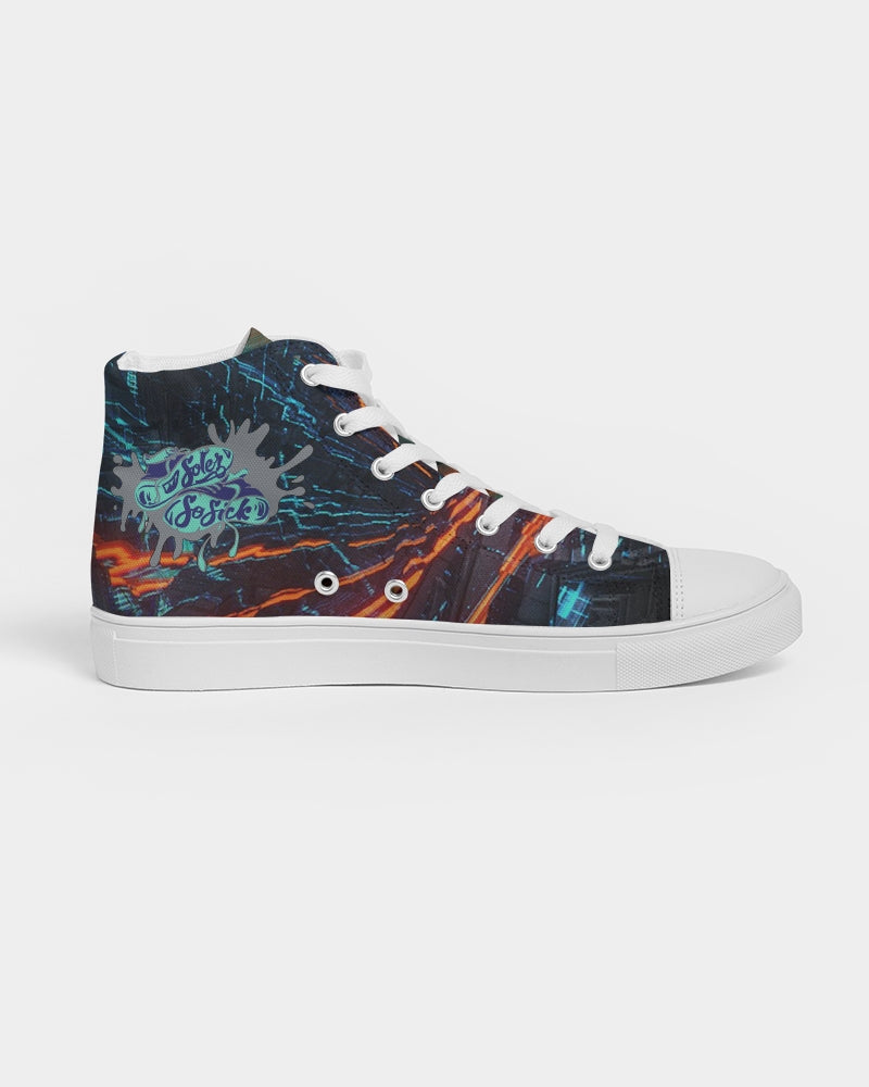 Sneaker Logo Men's Hightop Canvas Shoe