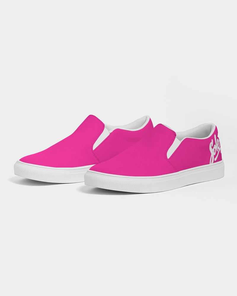 Women's Slip-On Canvas Shoe (Hot Pink)