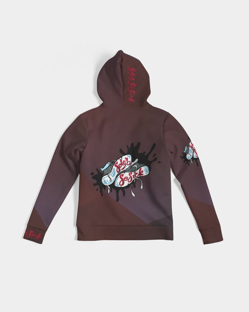 Women's Hoodie "Burgundy Design"