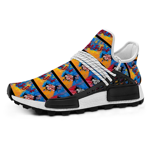 Mid Top Breathable Non-slip Sports Shoes (Multi-Color Graffiti)