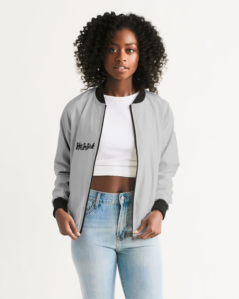 Women's Bomber Jacket (Light Gray)