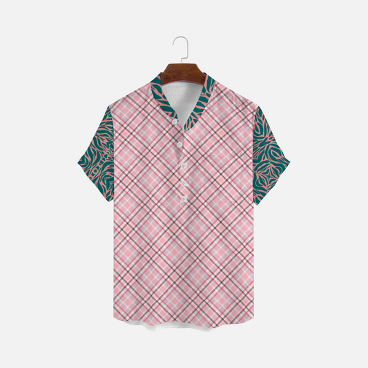 SolezSoSick Pink Plaid Button Up