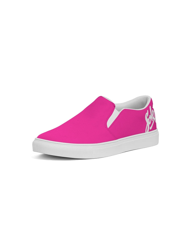 Women's Slip-On Canvas Shoe (Hot Pink)