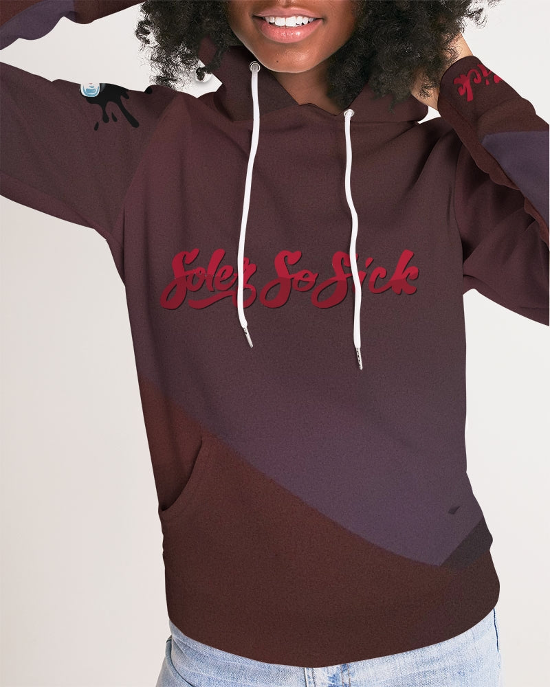 Women's Hoodie "Burgundy Design"