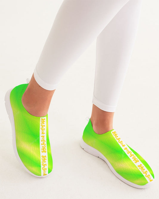 Women's Slip-On Flyknit Shoe (Lime Green)