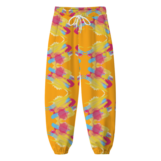 Windbreaker Pants Crazy Splatter (Gold)