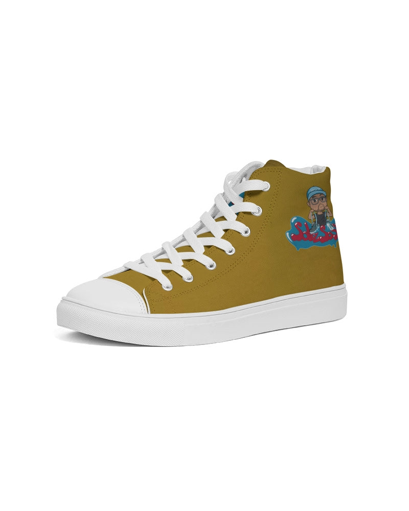 Men's High Top Canvas Shoe (Dark Tan)