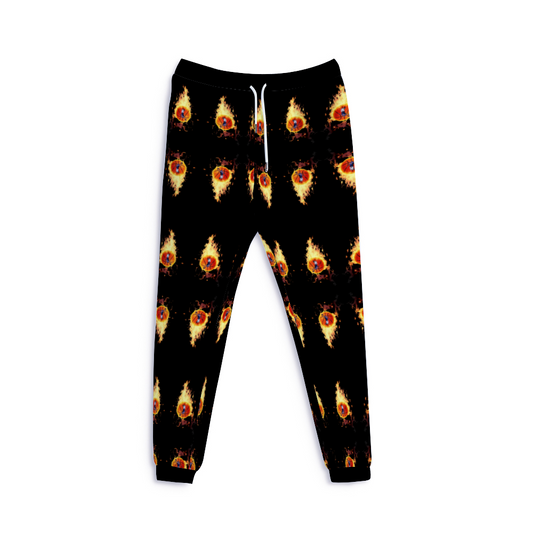 "On Fire" Sweatpants (Black)