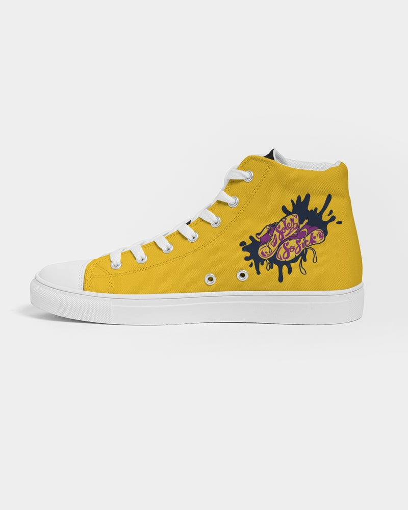 Men's High Top Canvas Shoe (Yellow and Black)