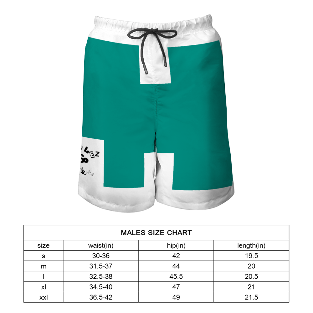 Swim Trunks Beach Shorts with Mesh Lining