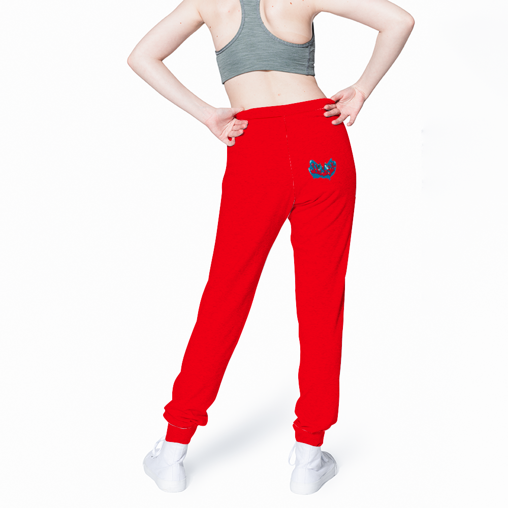 Sweatpants with Cartoon Logo (Red)