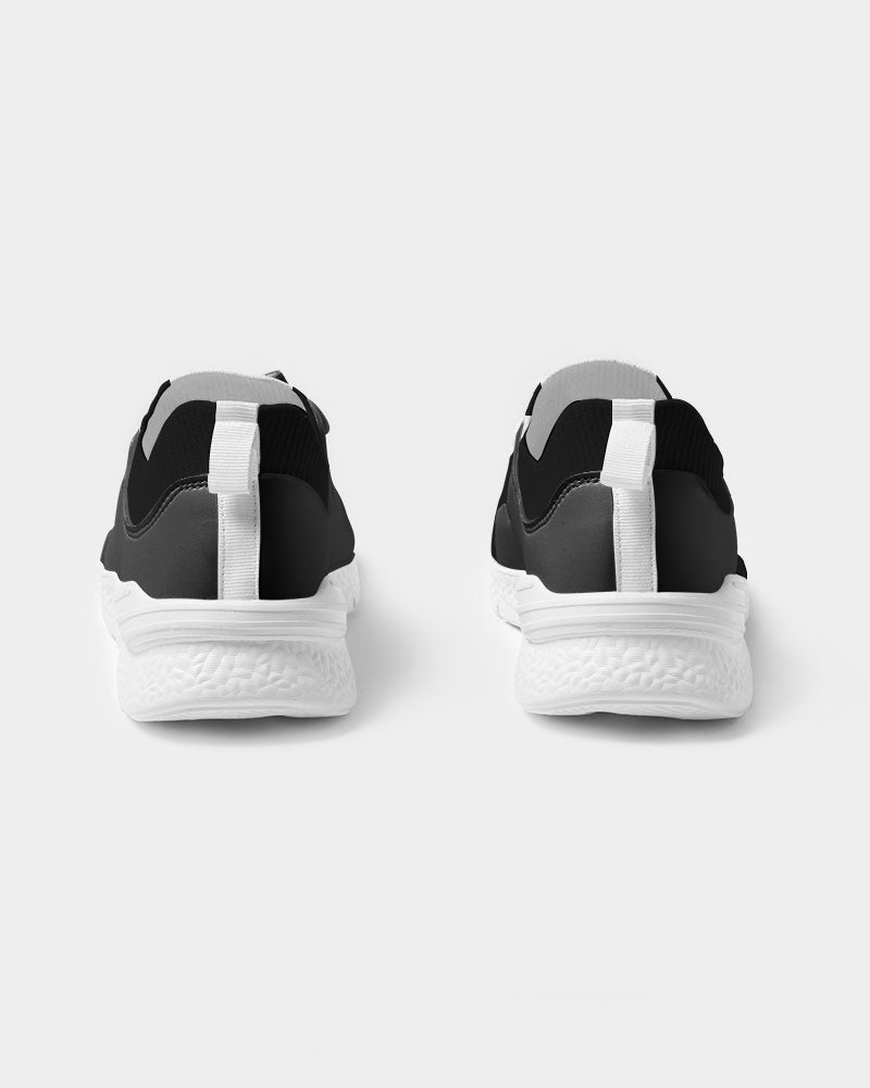 Men's Two-Tone Sneakers (Black with White)