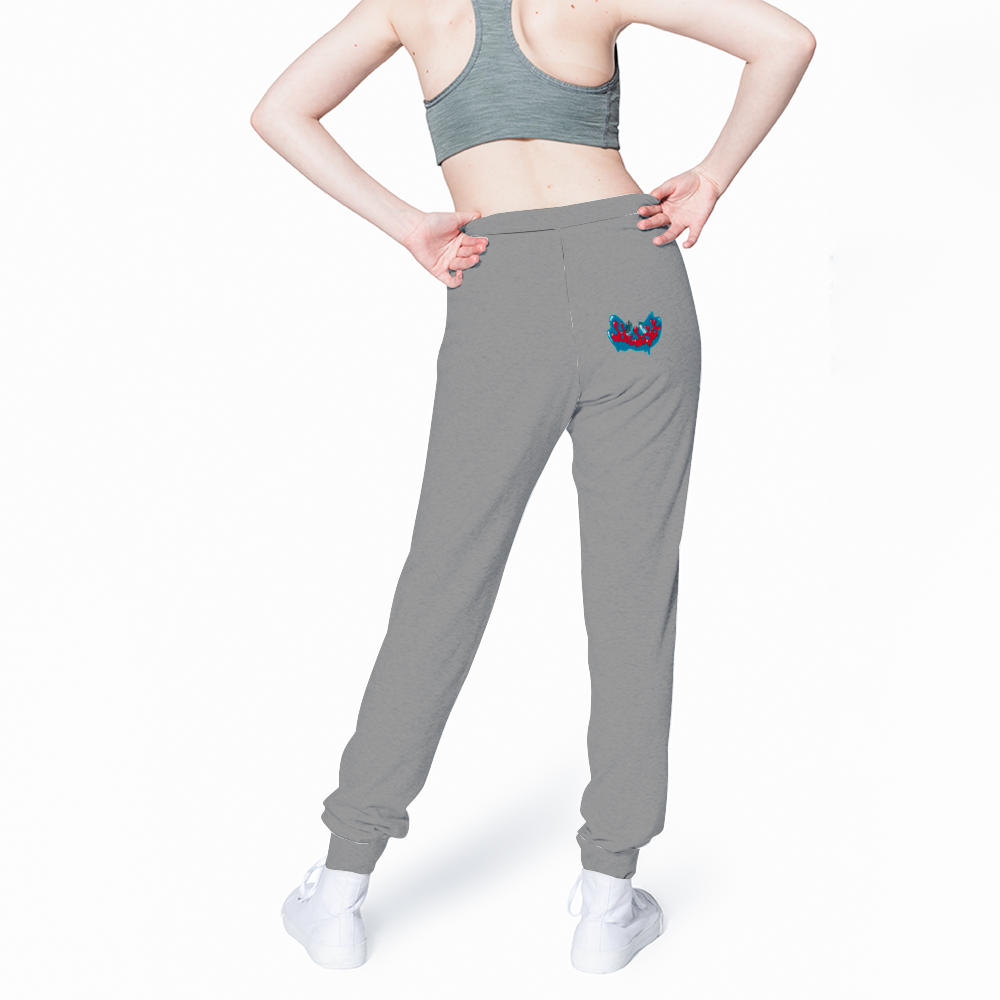 Sweatpants with Cartoon Logo (Gray)