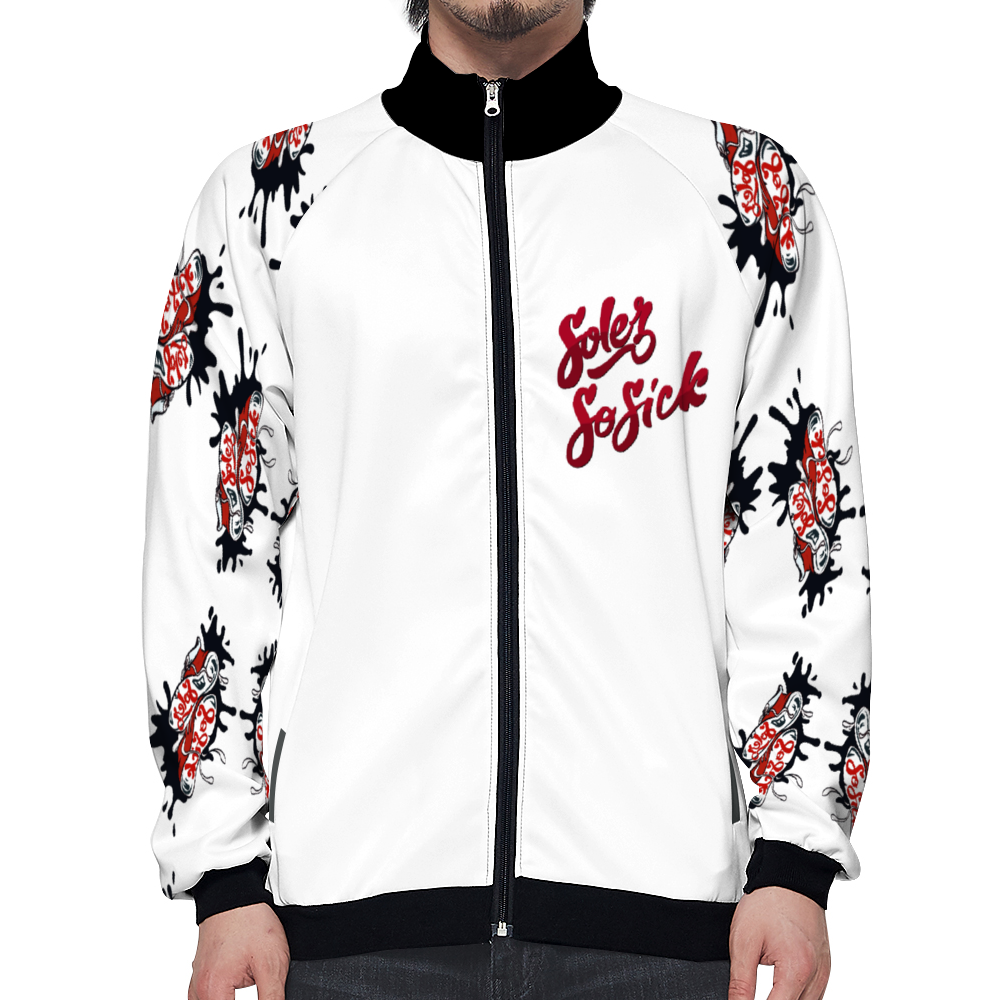 Sneaker Logo  Baseball Jackets Fashion Coats with Zipper