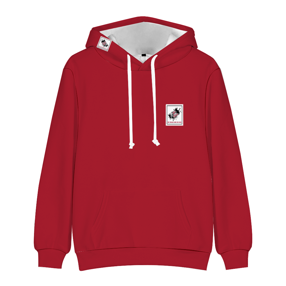 SolezSoSick Red Quoted Pullover Sweatshirts with Pockets