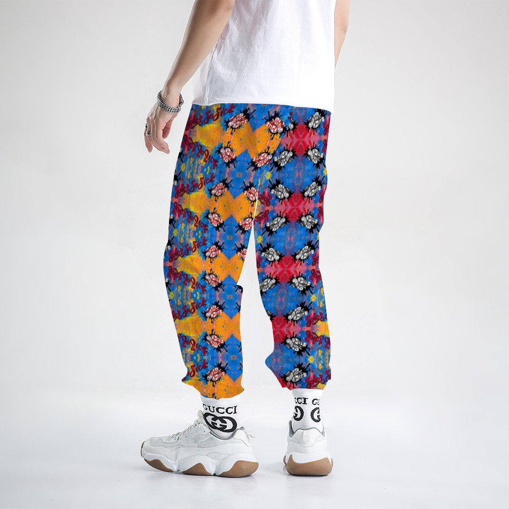 Windbreaker Pants (Multi-Color Graffiti)