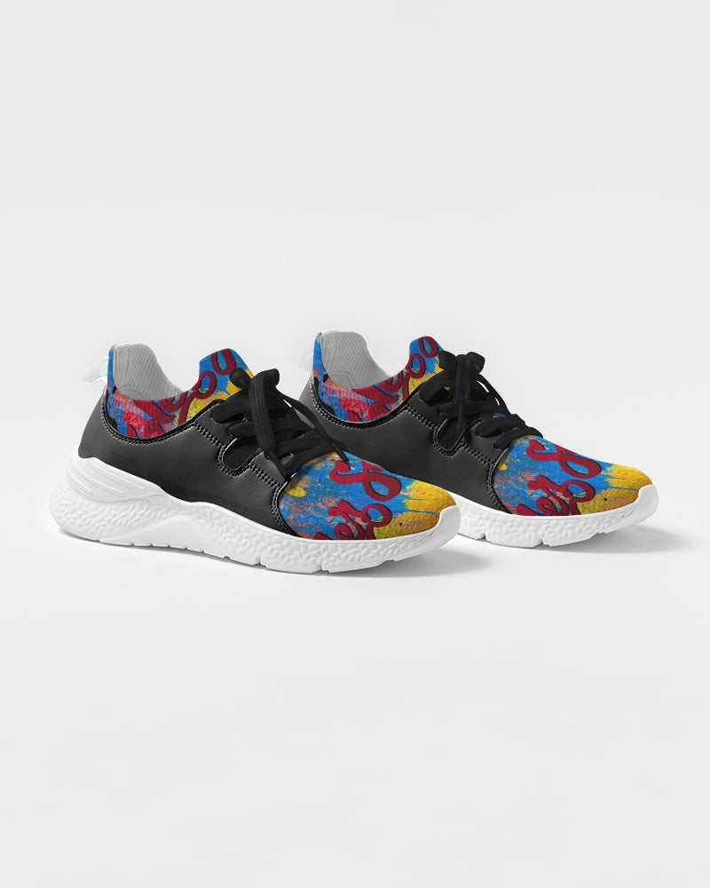 Two-Tone Sneakers (Multi-Color Graffiti)