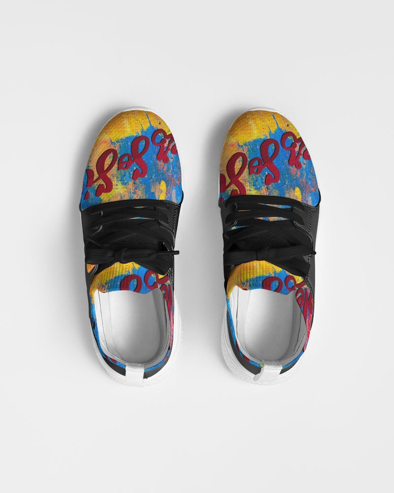 Two-Tone Sneakers (Multi-Color Graffiti)