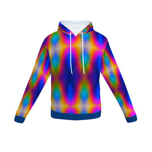 Plush Hoodie with Pockets (Rainbow Color Design)