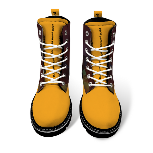 Boots (Tan and Burgundy Design)