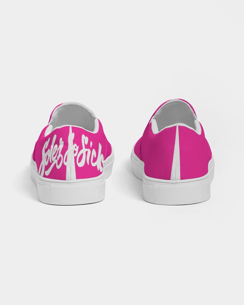 Women's Slip-On Canvas Shoe (Hot Pink)