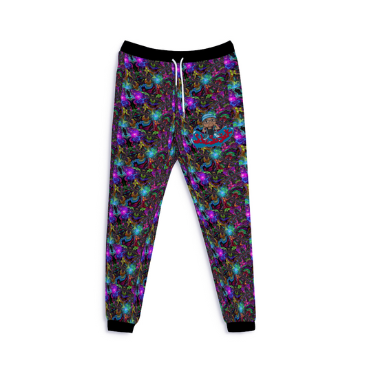 Sweatpants with Cartoon Logo "Galaxy Design"