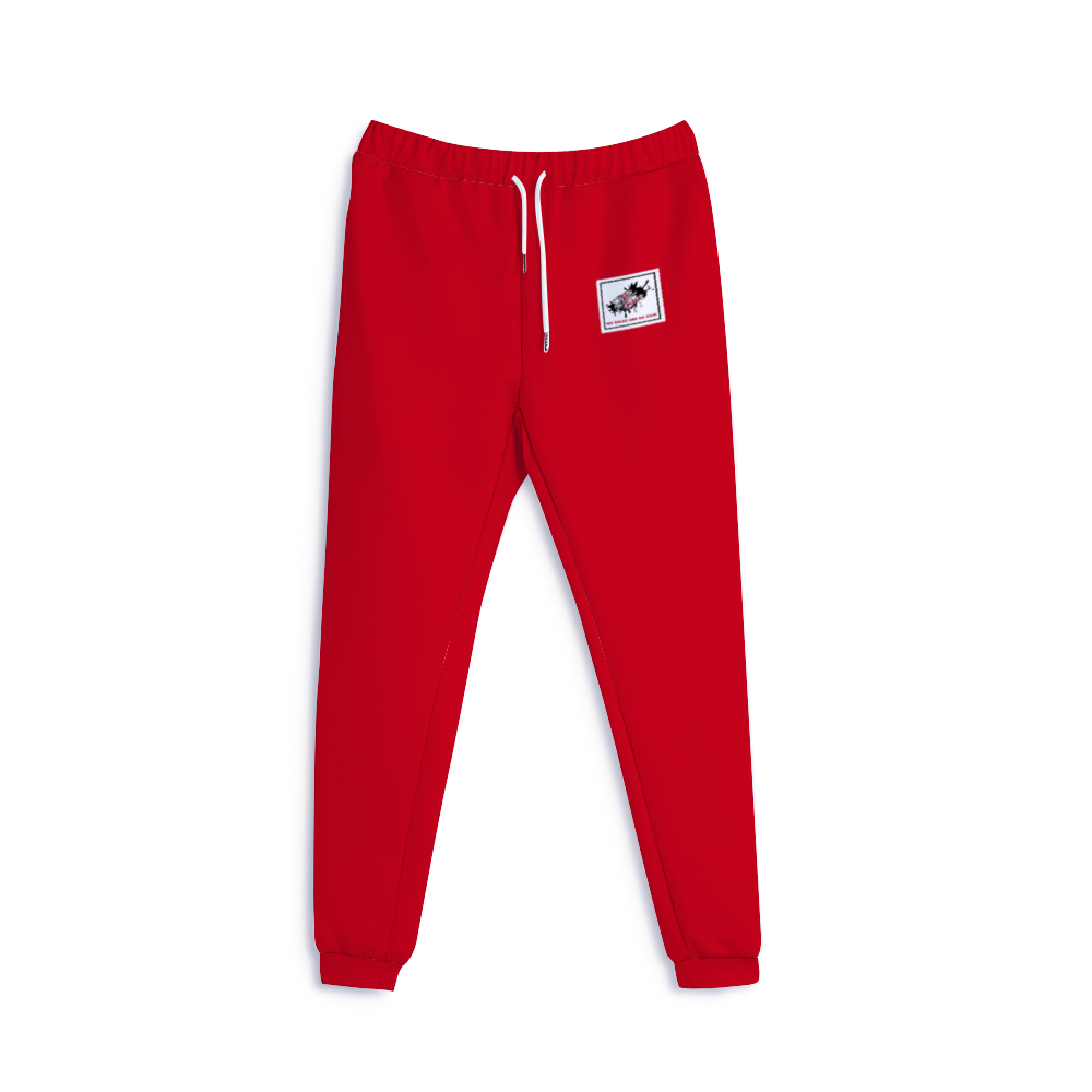 "Quoted" Sweatpants (Red)