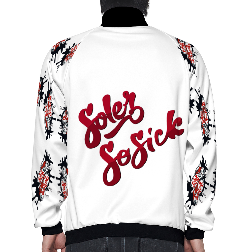 Sneaker Logo  Baseball Jackets Fashion Coats with Zipper