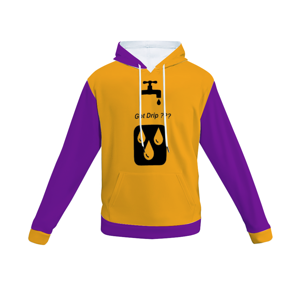 SolezSoSick Gold/Purp Plush Hoodie with Pockets