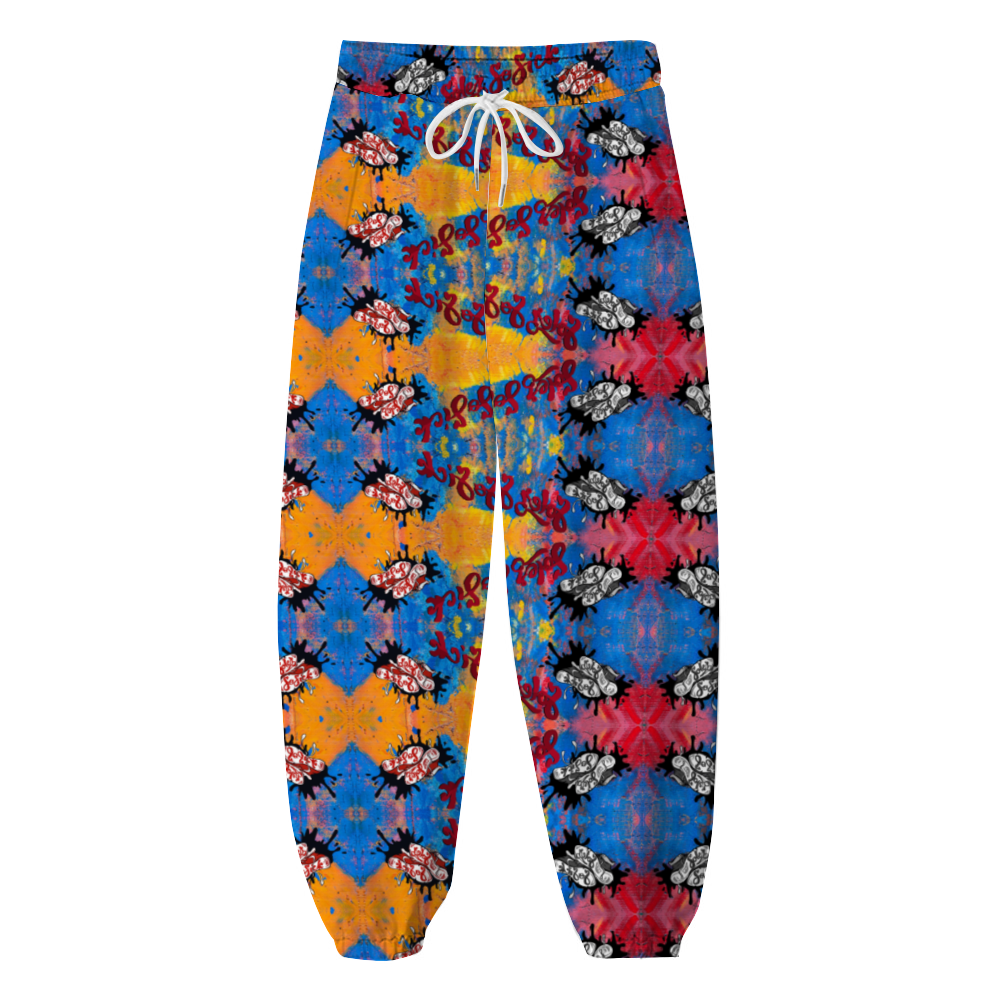 Windbreaker Pants (Multi-Color Graffiti)