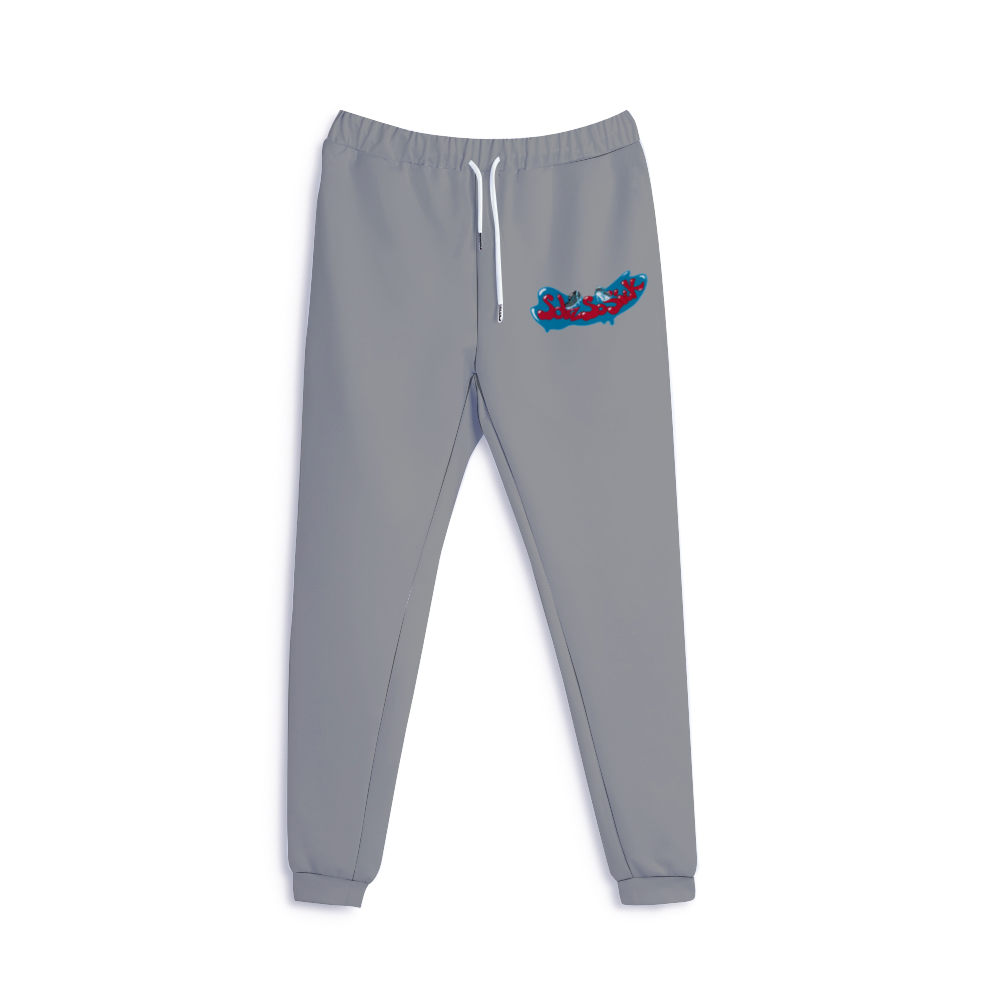 Sweatpants with Cartoon Logo (Gray)