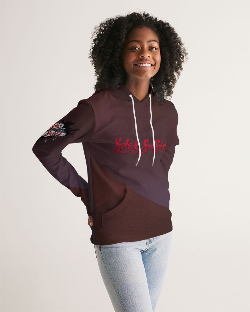 Women's Hoodie "Burgundy Design"