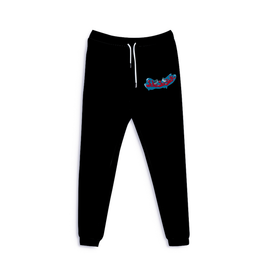 Sweatpants with Cartoon Logo (Black)