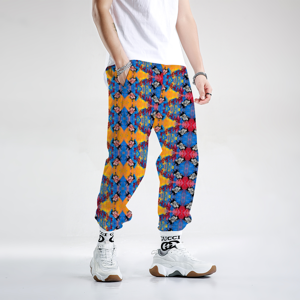 Windbreaker Pants (Multi-Color Graffiti)